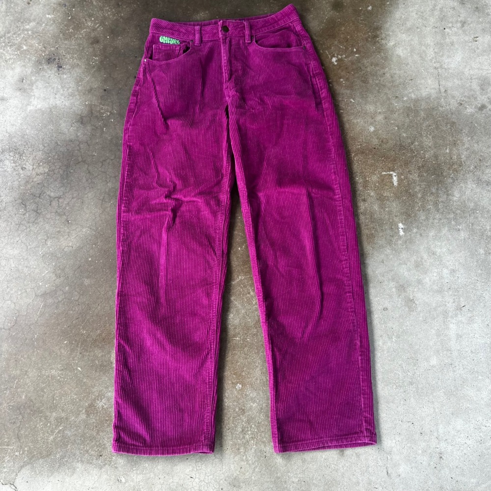 Empyre Corduroy Pants Womens 6 Magenta Purple Excellent Straight Leg Streetwear